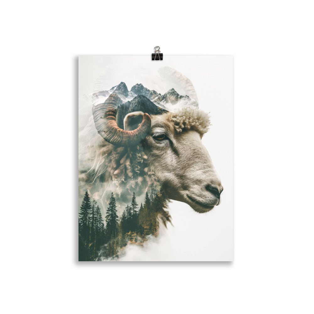 Double exposure sheep