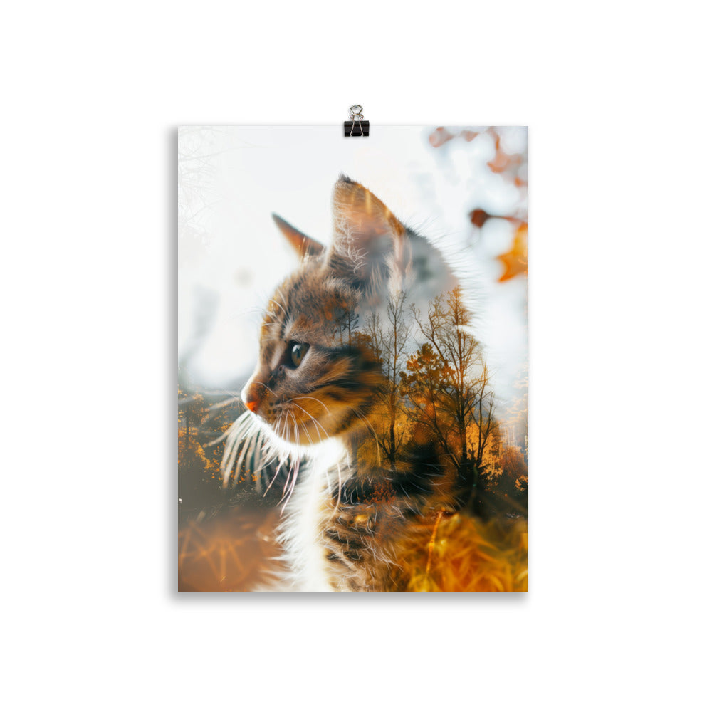 Double exposure kitten 1