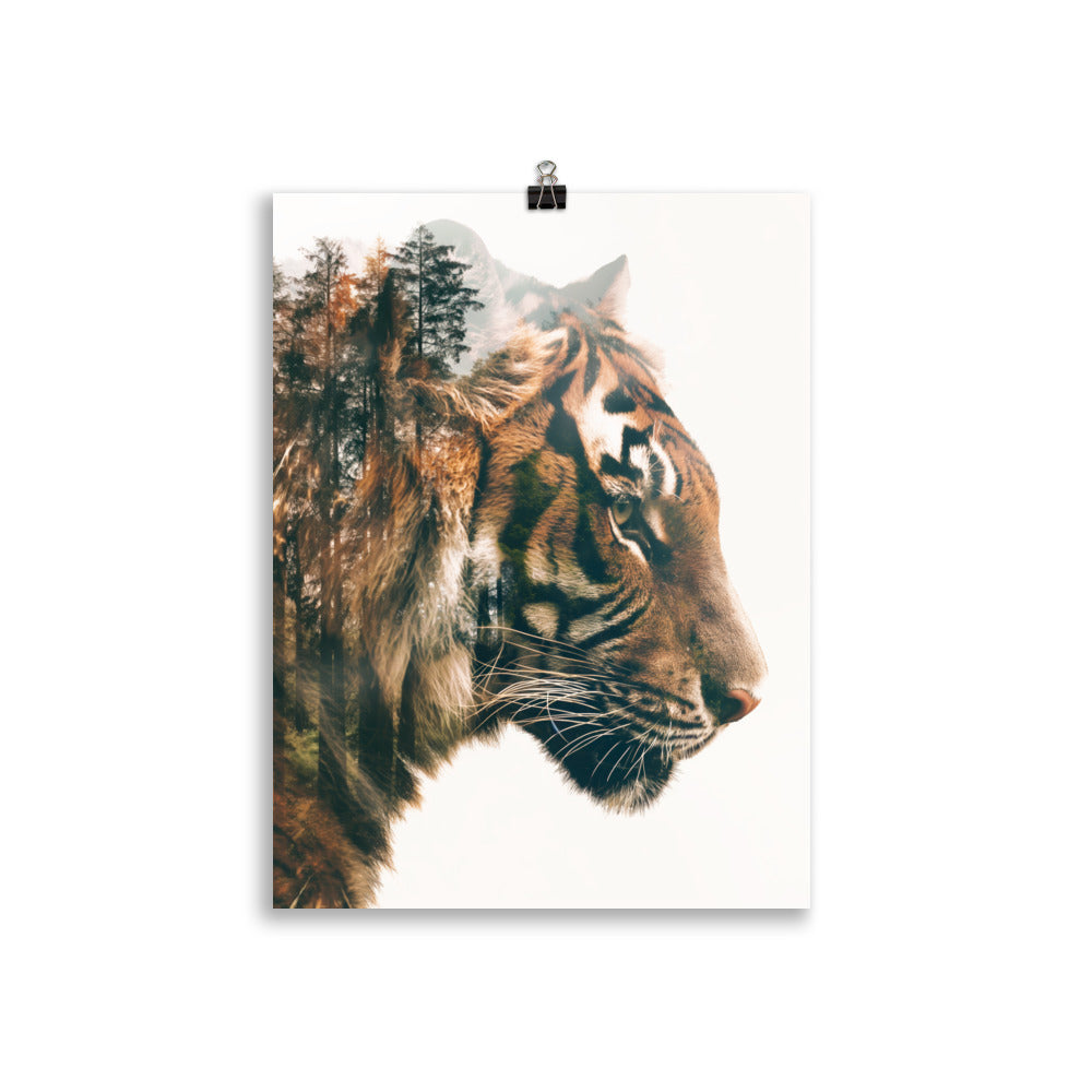 Double exposure tiger 2