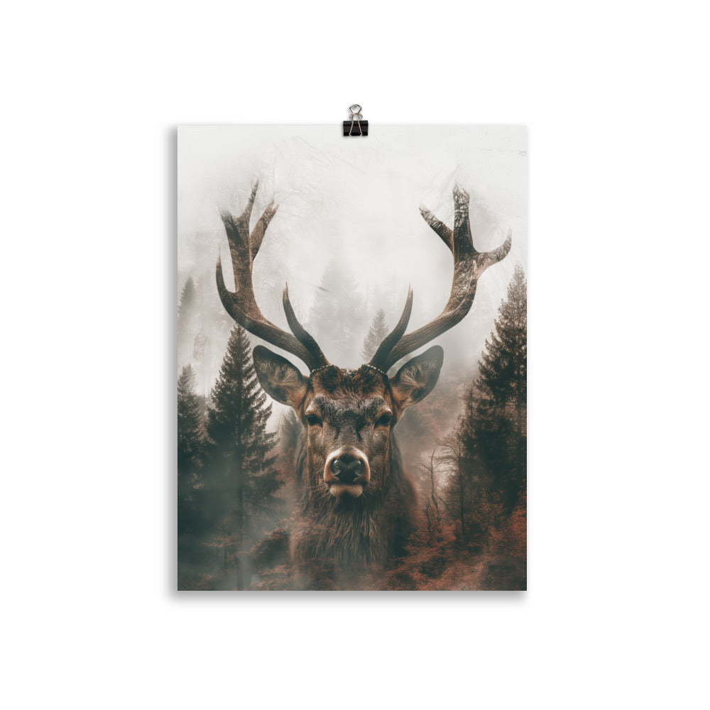 Double exposure deer 2