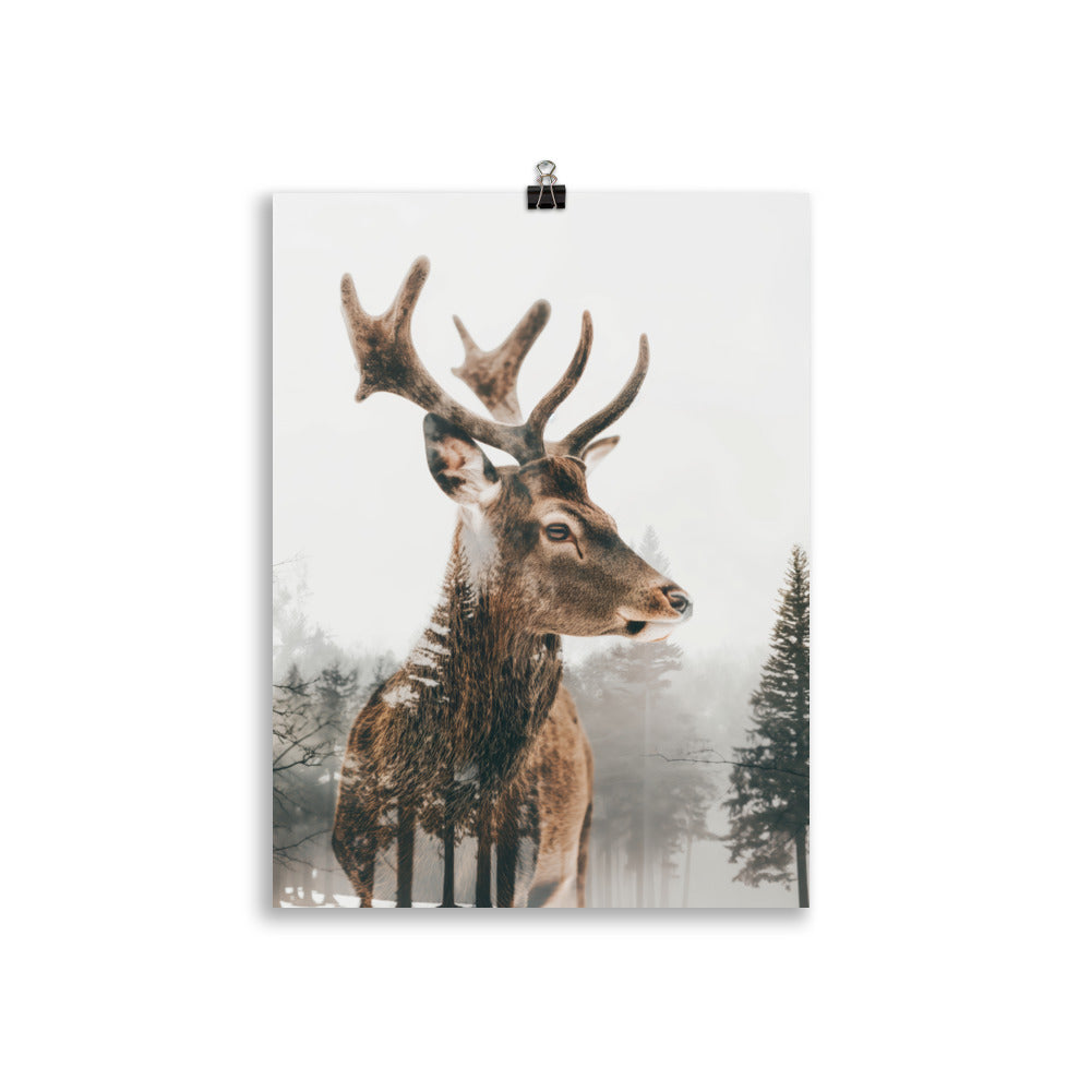 Double exposure deer 4