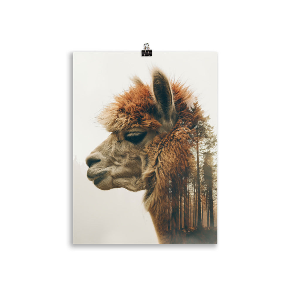 Double exposure alpaca