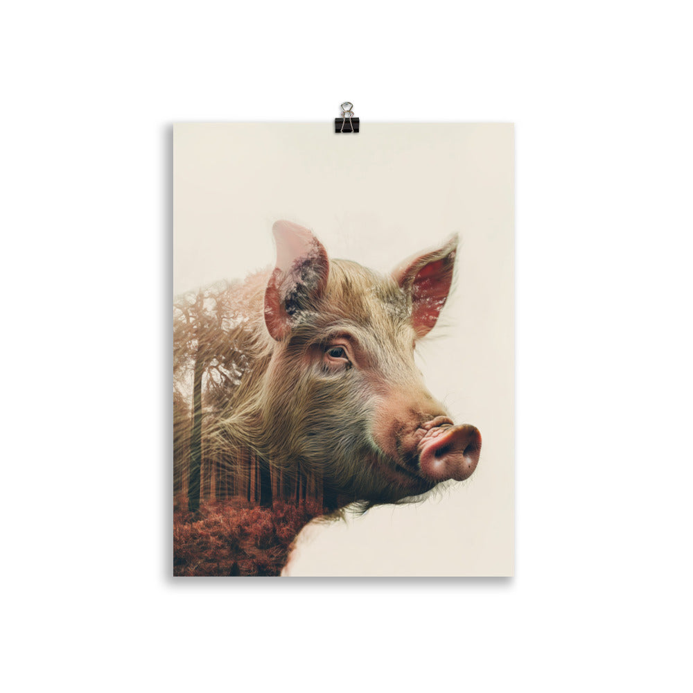 Double exposure pig 1