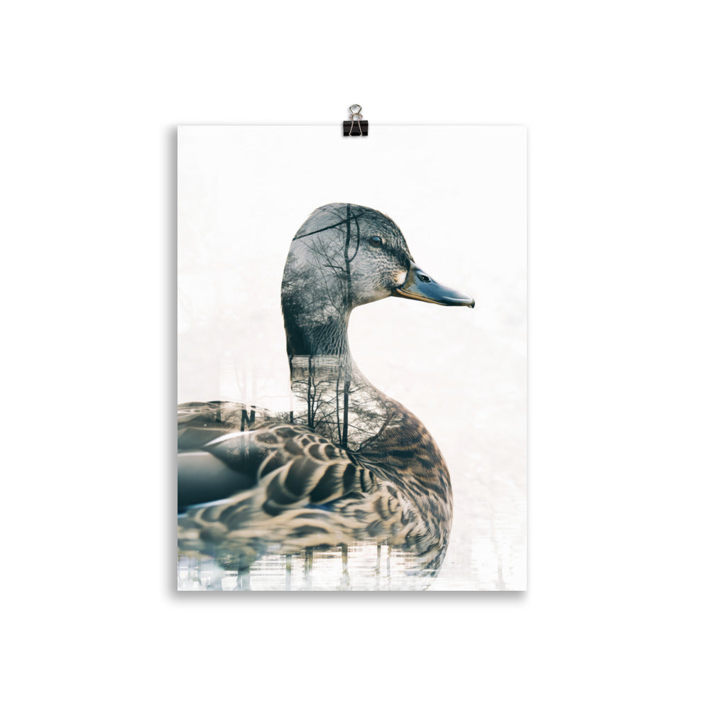 Double exposure duck