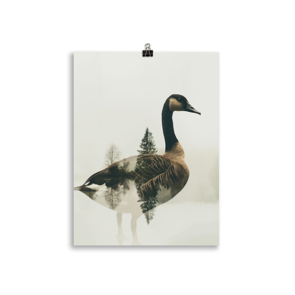 Double exposure goose