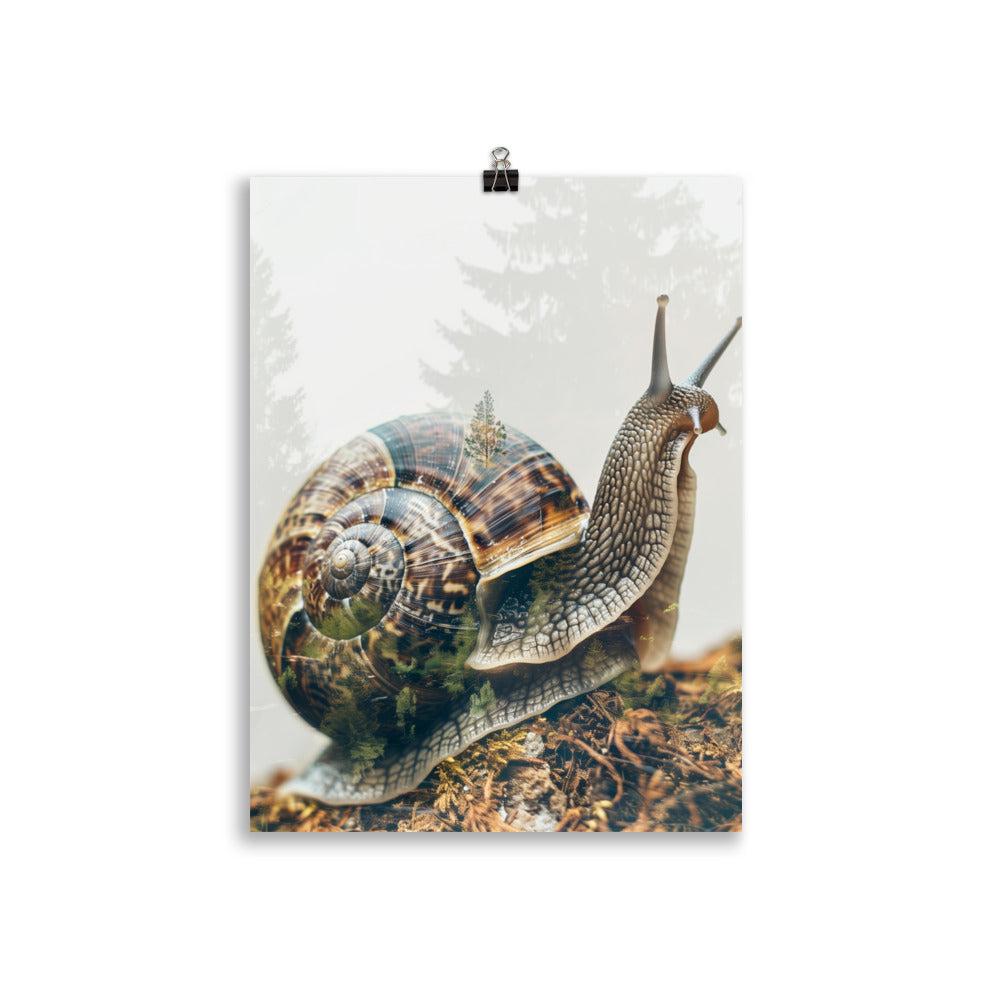 Double exposure snail