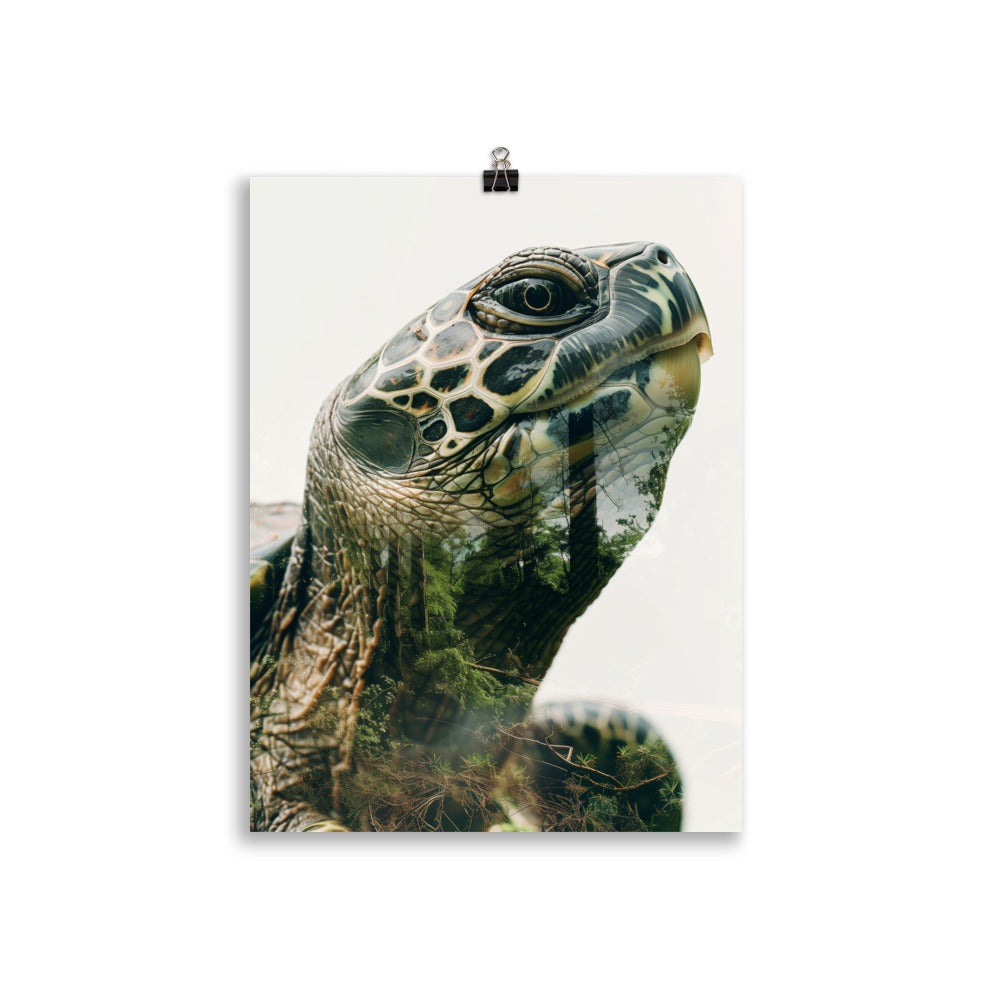 Double exposure turtle