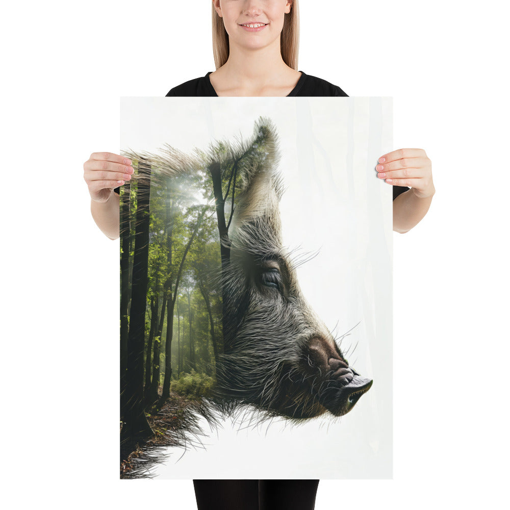 Sanglier double exposition