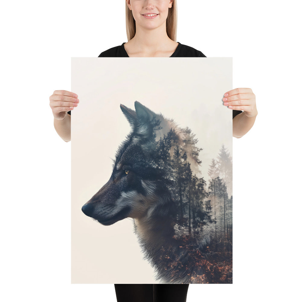 Double exposition loup 1