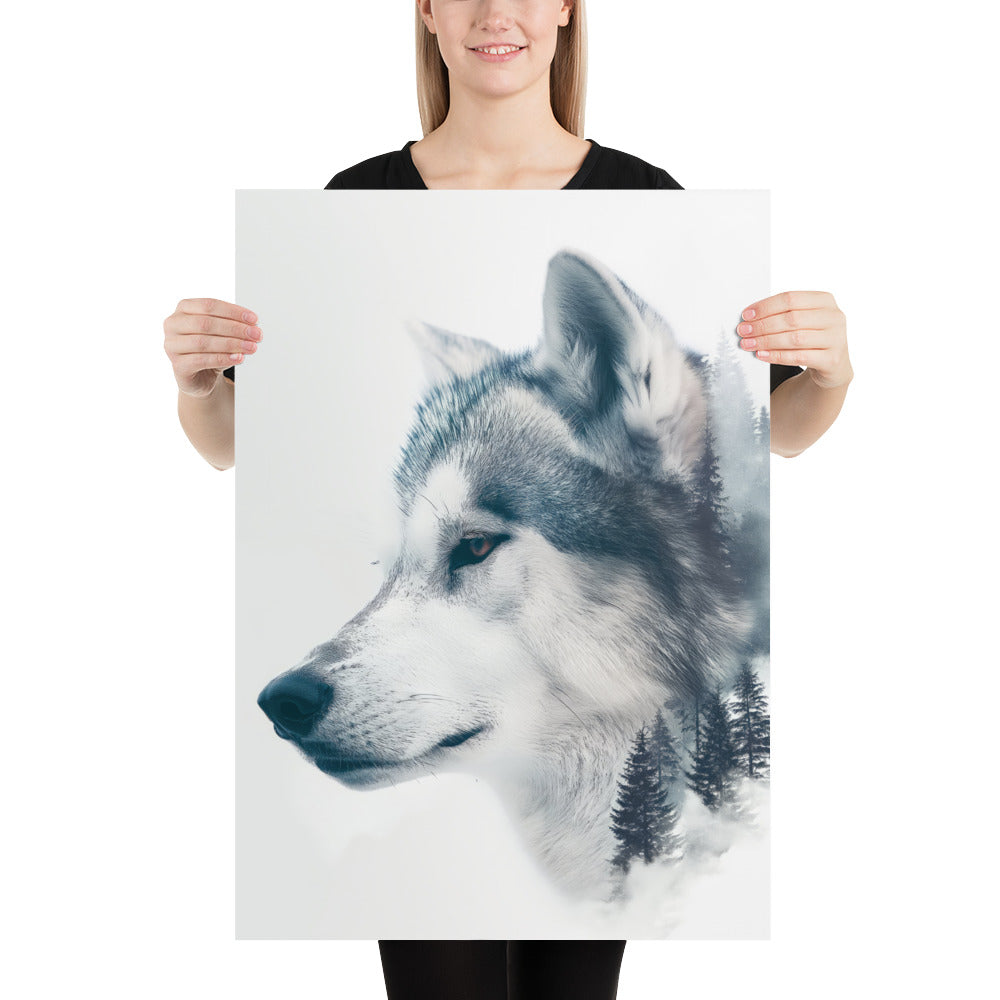 Husky double exposition