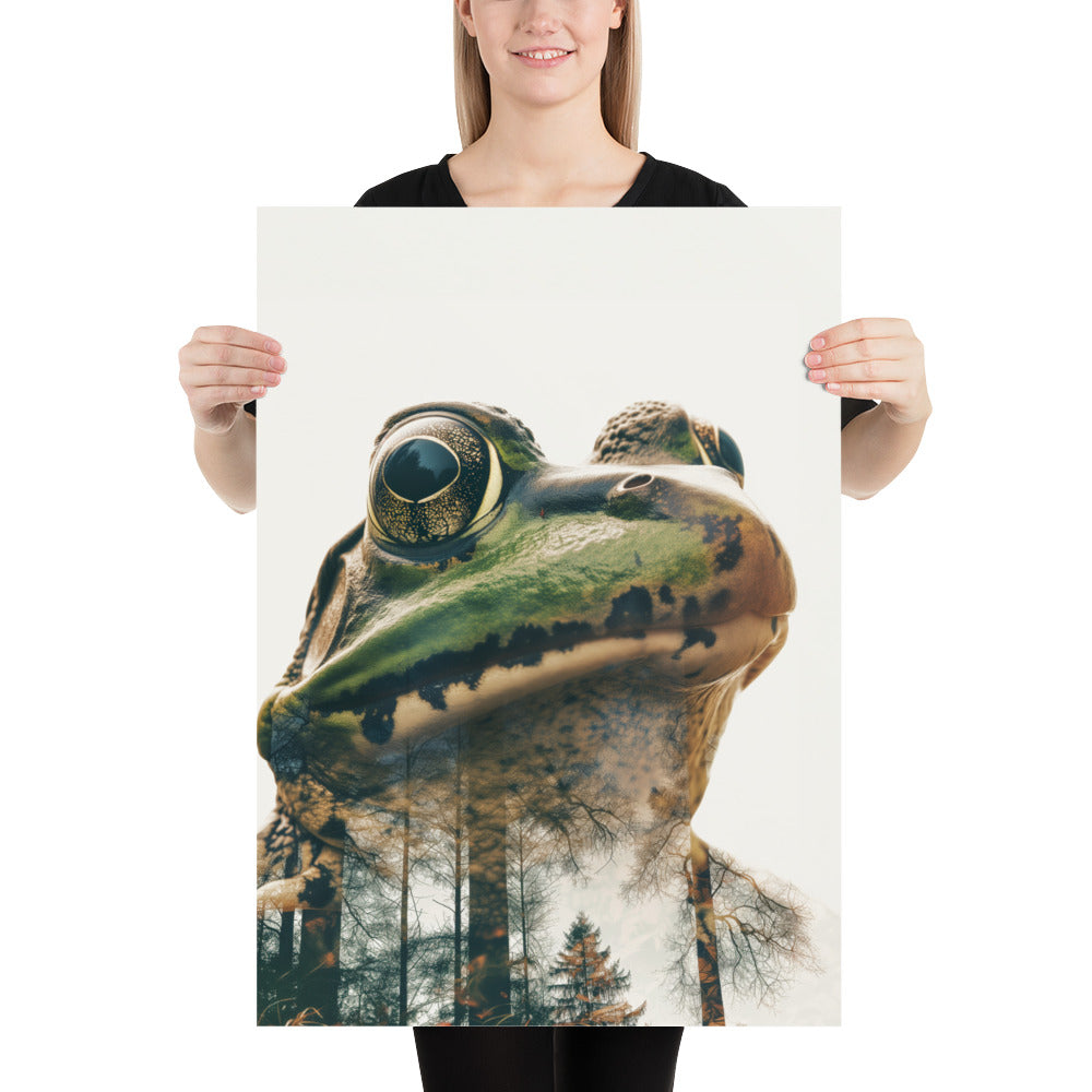 Double exposure frog