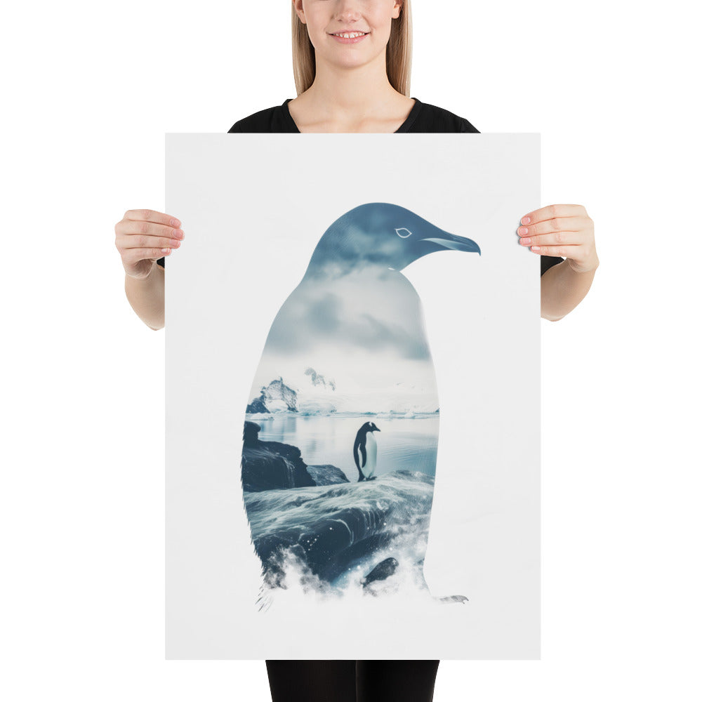 Double exposure penguin