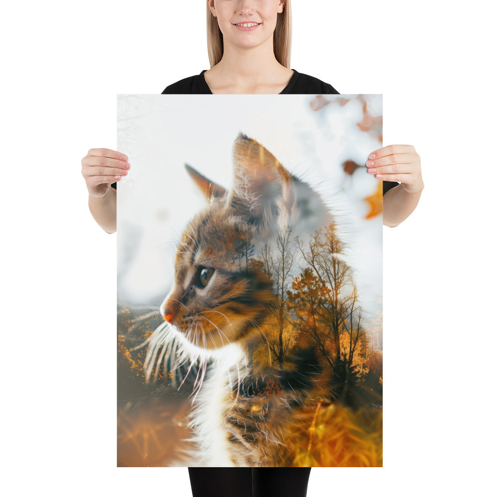 Double exposure kitten 1