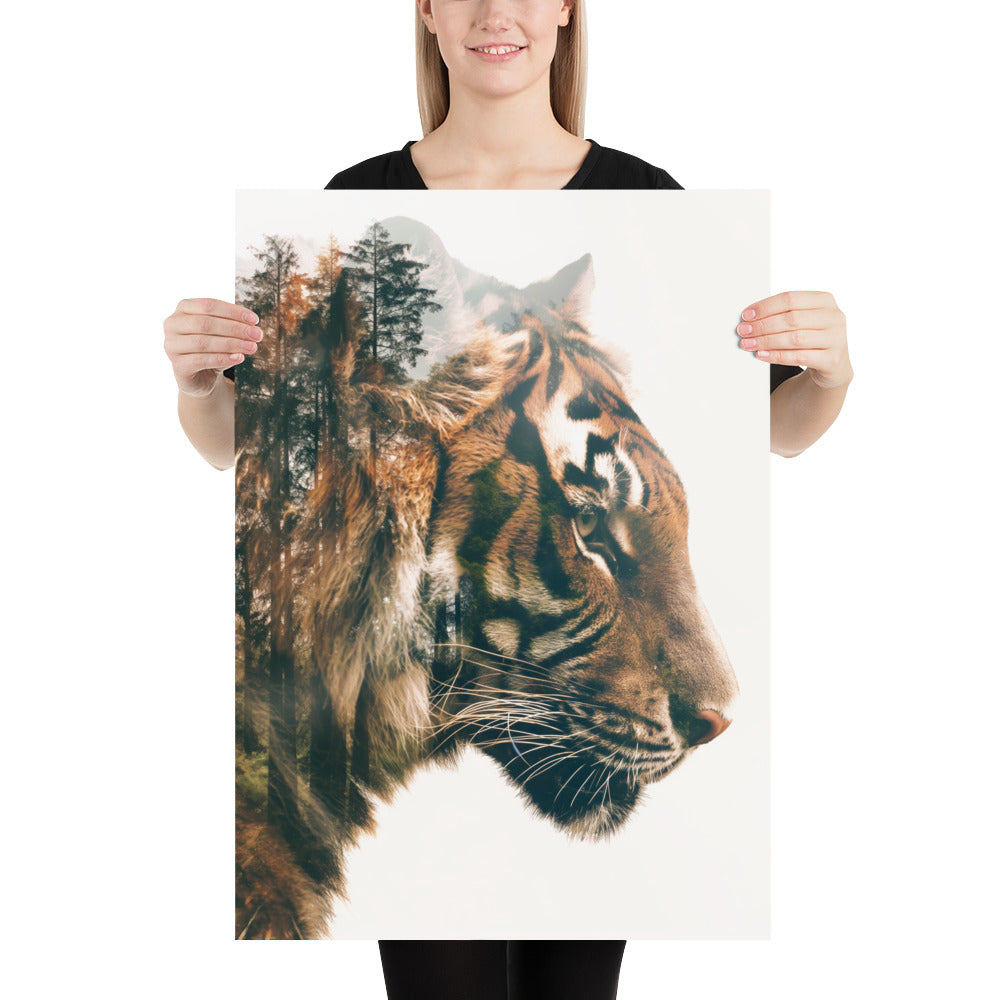 Double exposure tiger 2