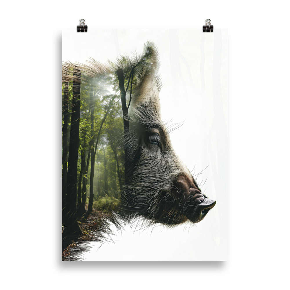 Sanglier double exposition