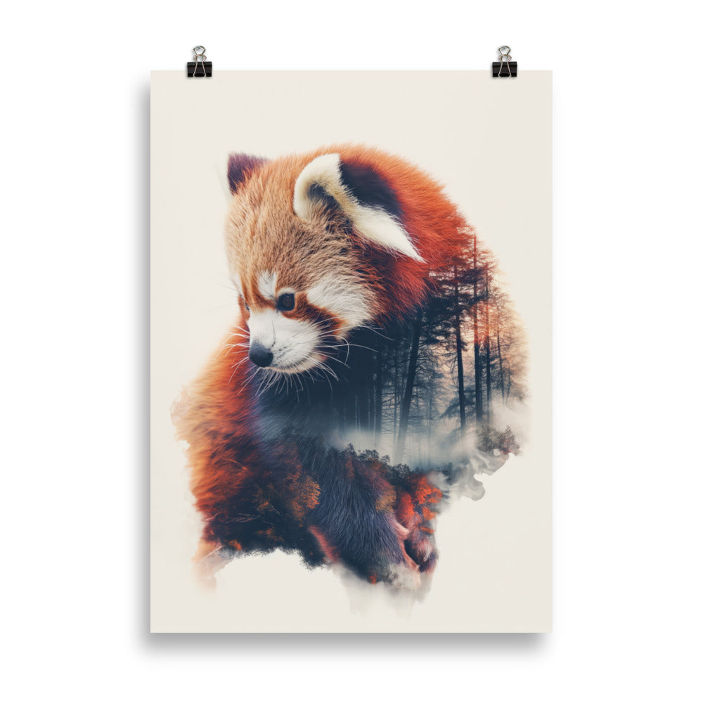 Panda roux double exposition 1