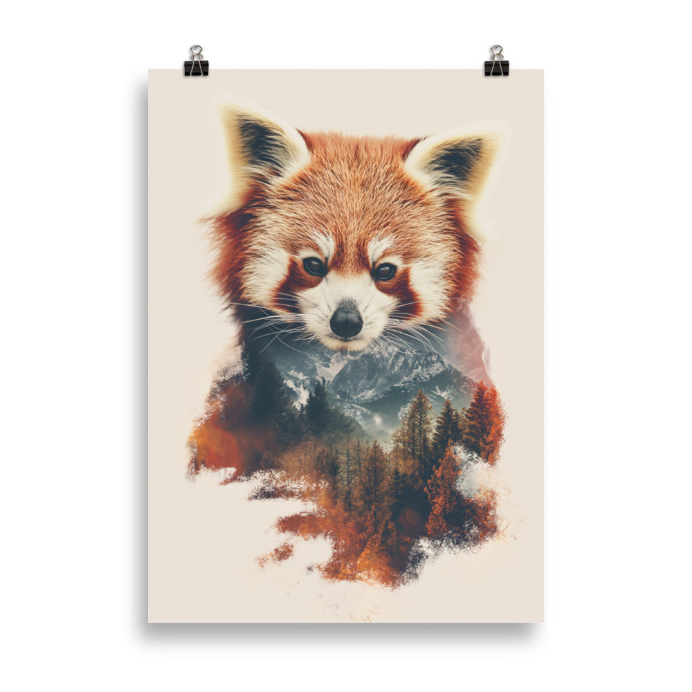 Doppelbelichtung roter Panda 2