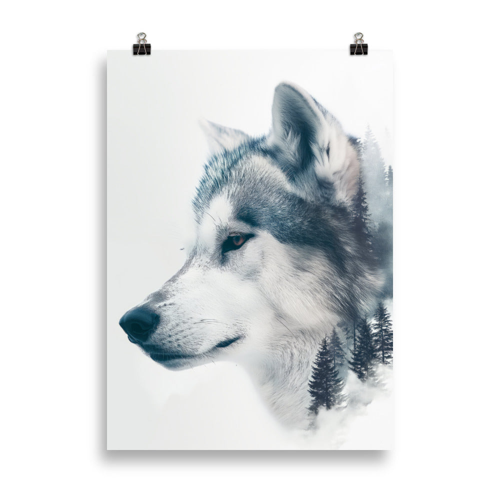 Husky double exposition