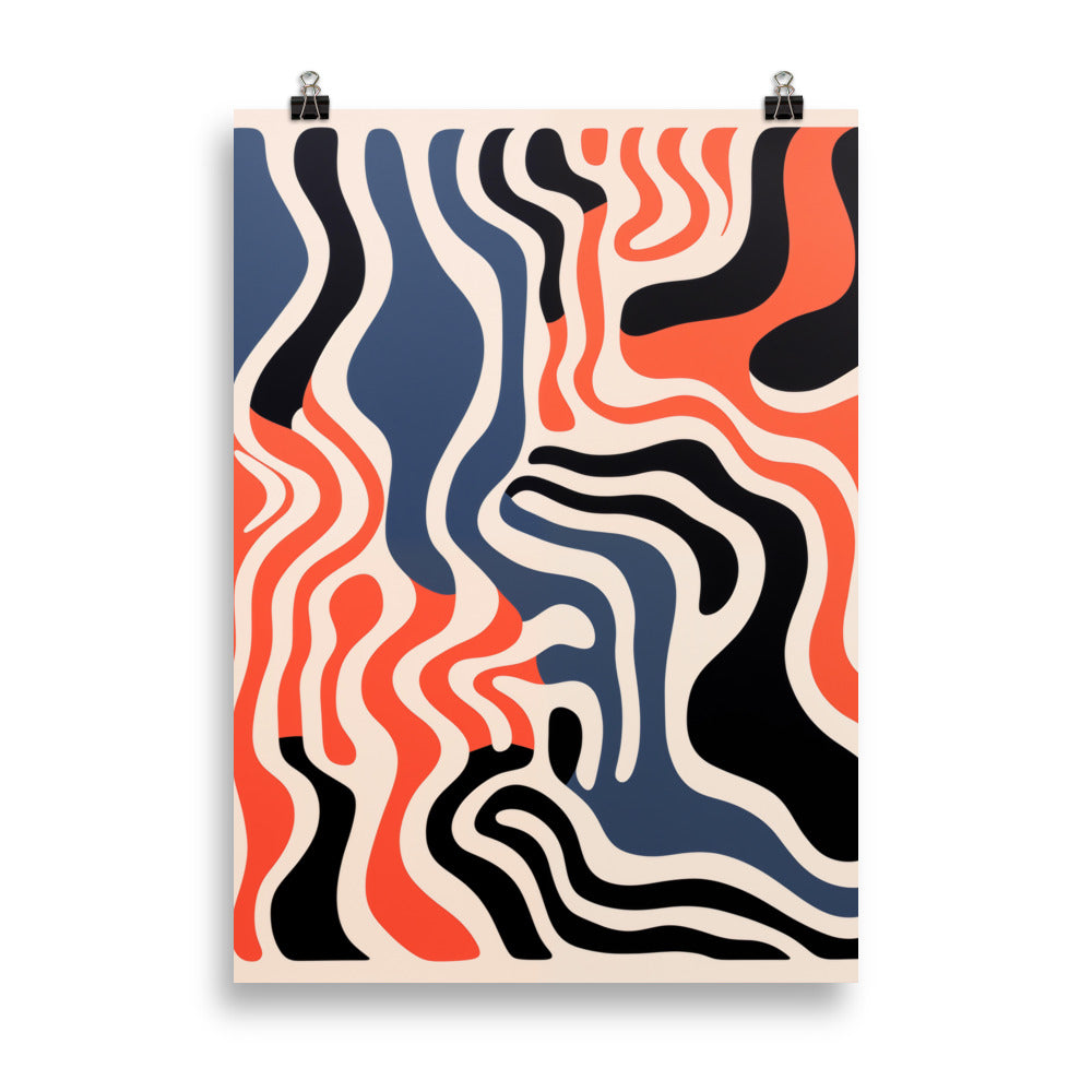 Vibrating wavy lines