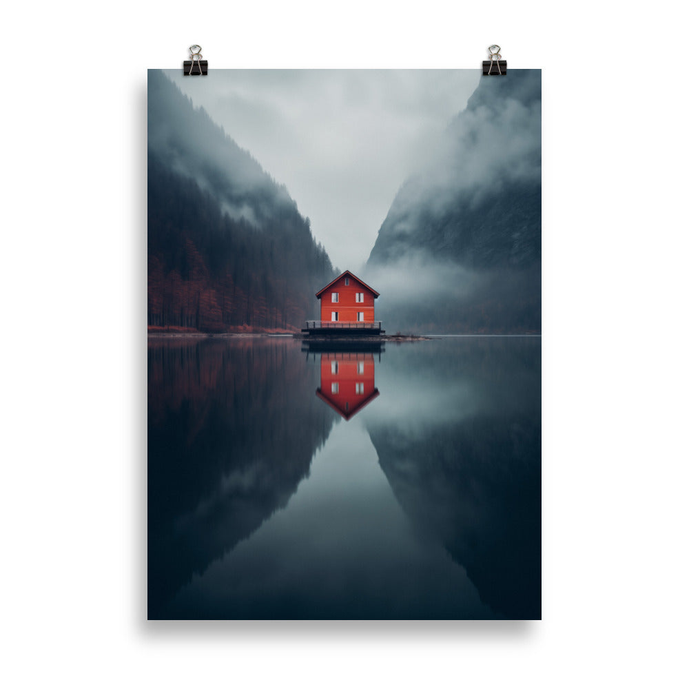 Maison de rivage solitaire