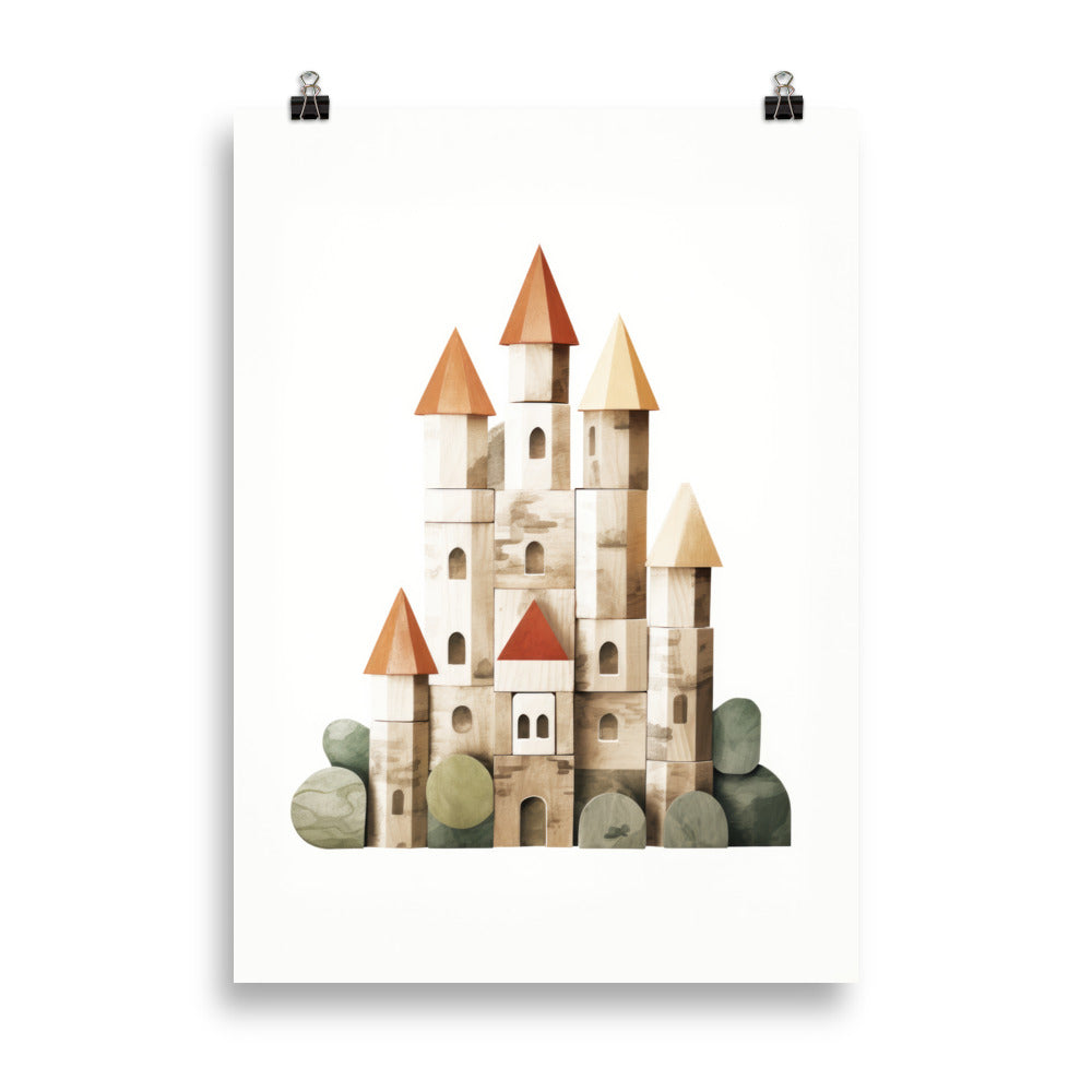 Building block castle