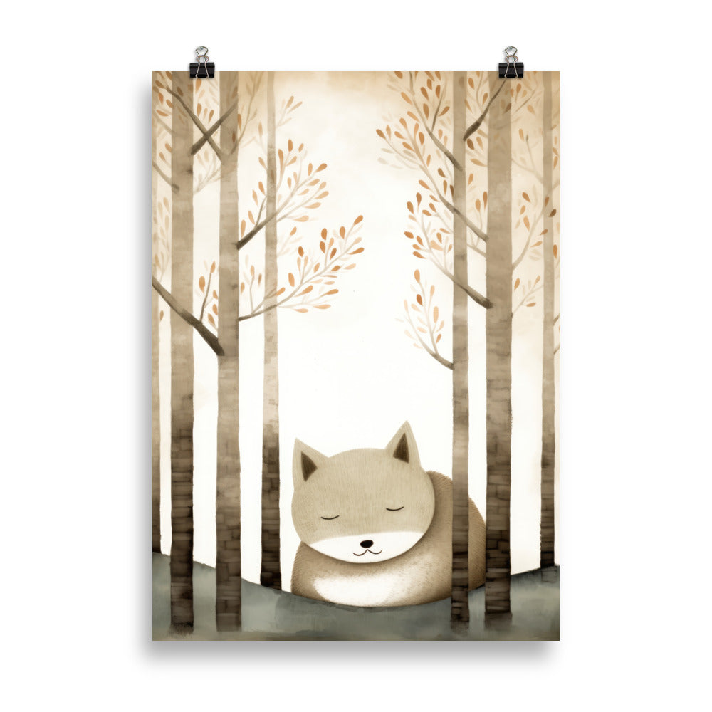 sous les arbres