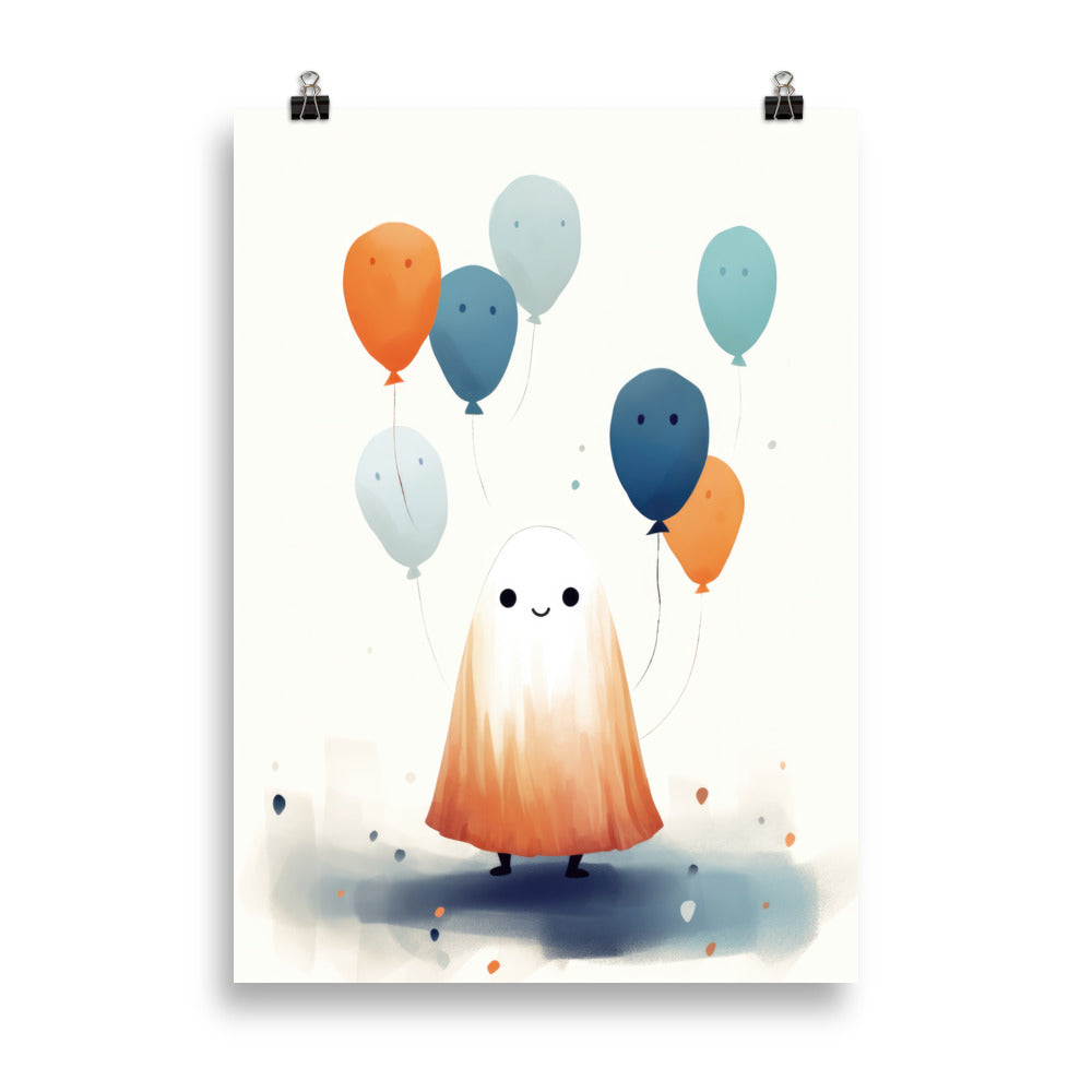 Fantôme avec des ballons