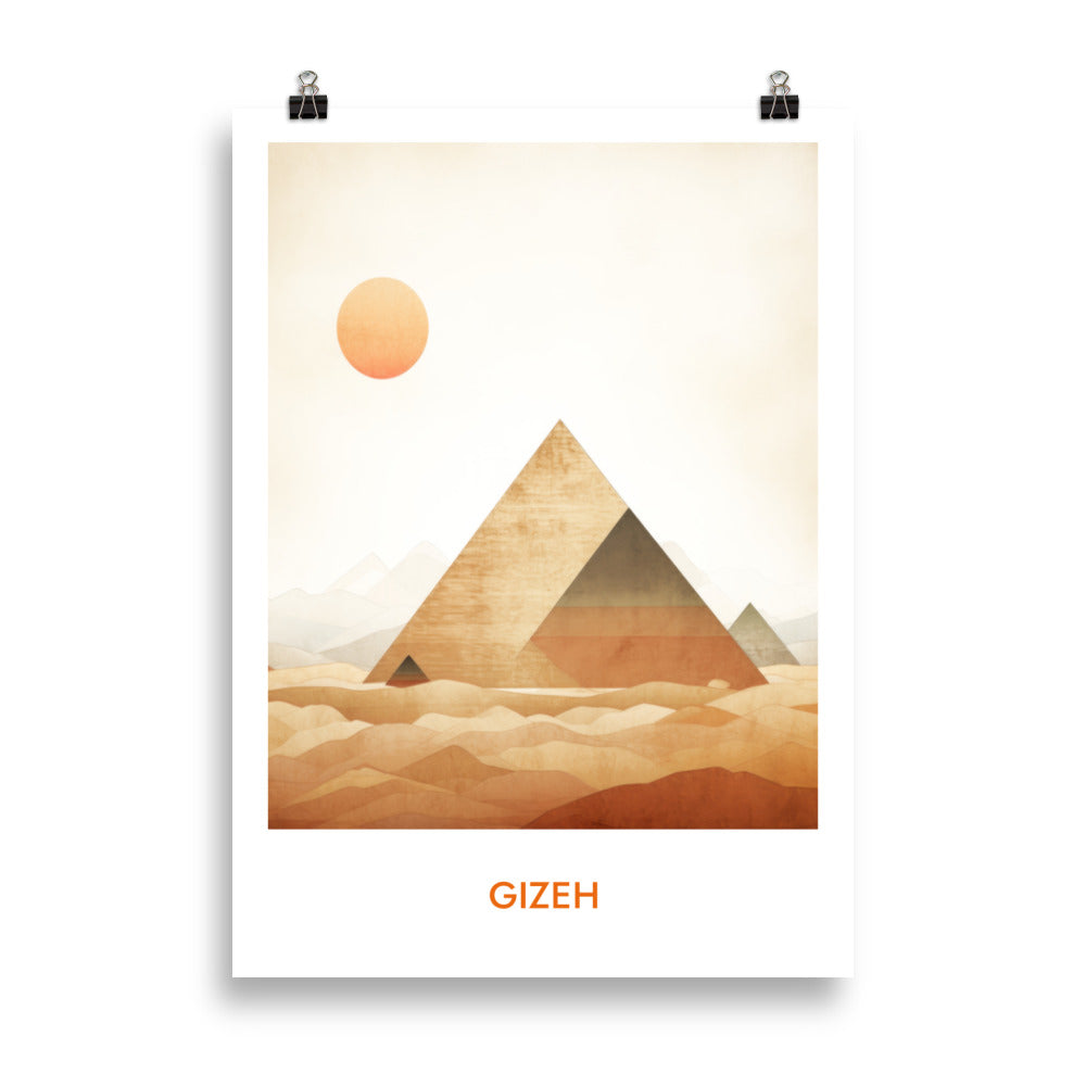 Gizeh - mit Schrift