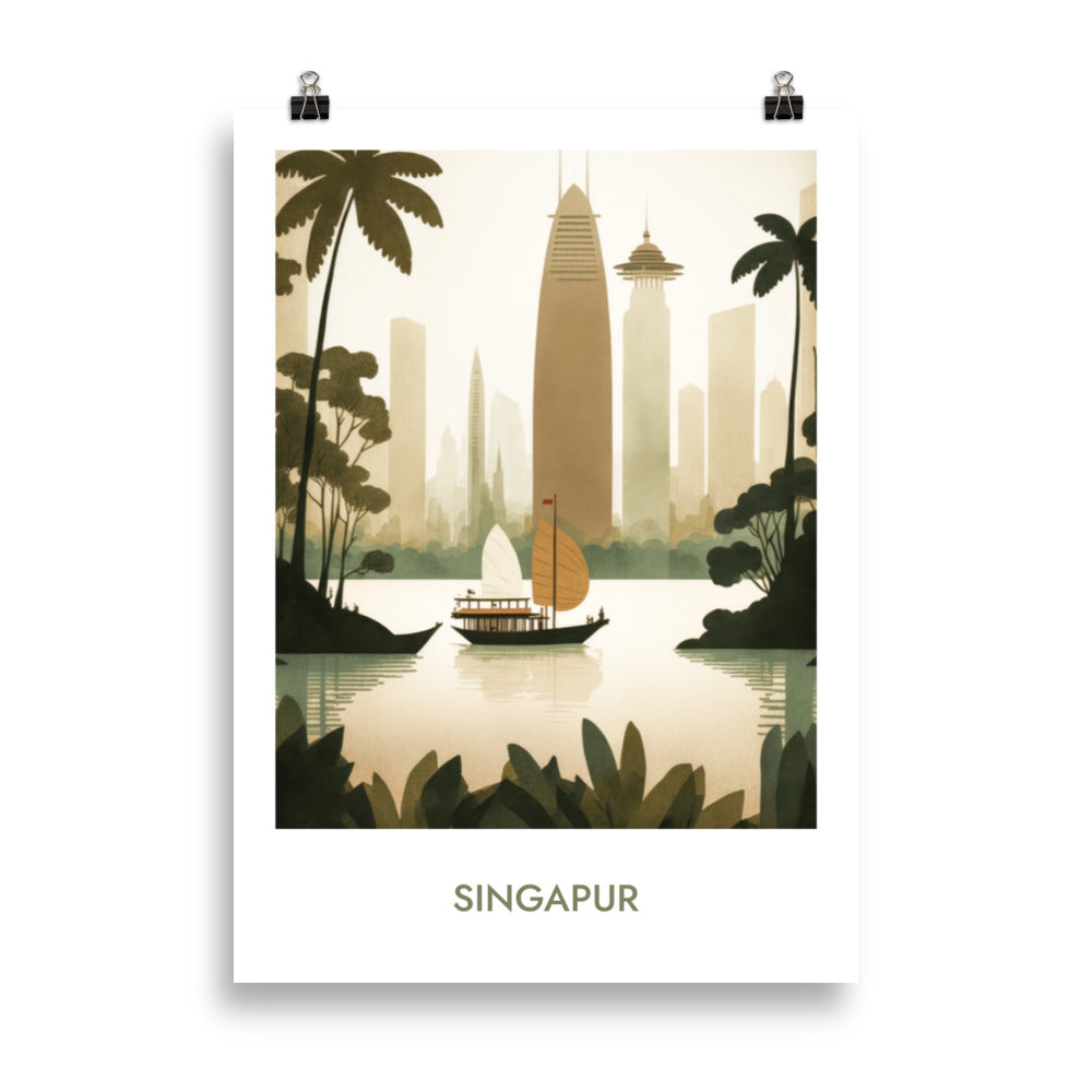 Singapur - mit Schrift
