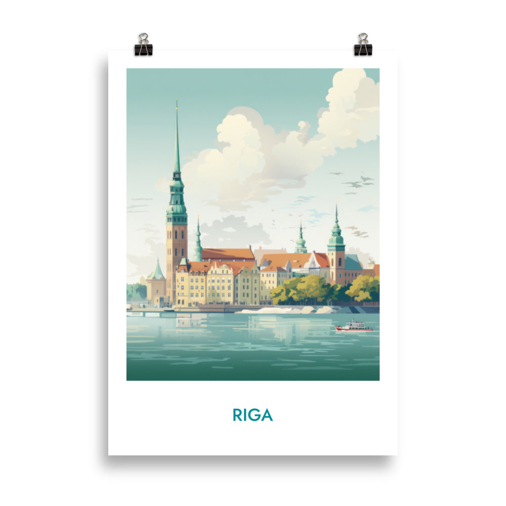 Riga - mit Schrift
