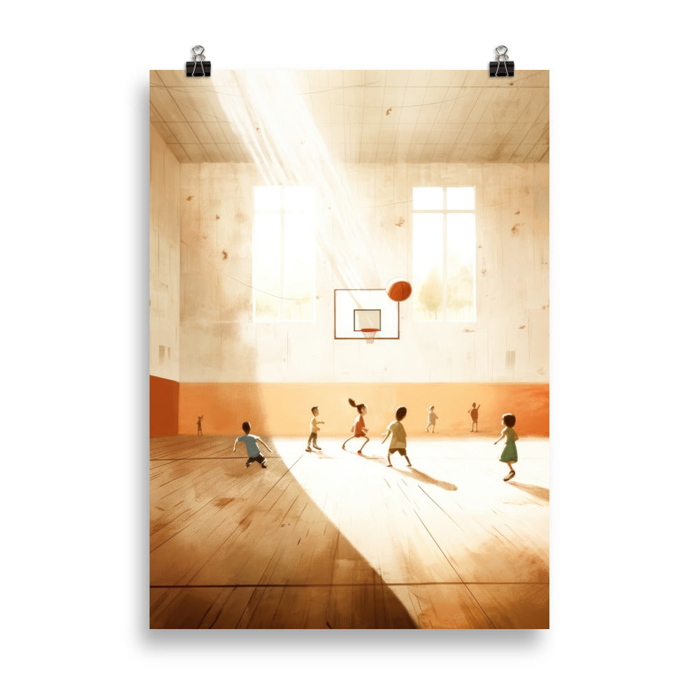 Dans le gymnase