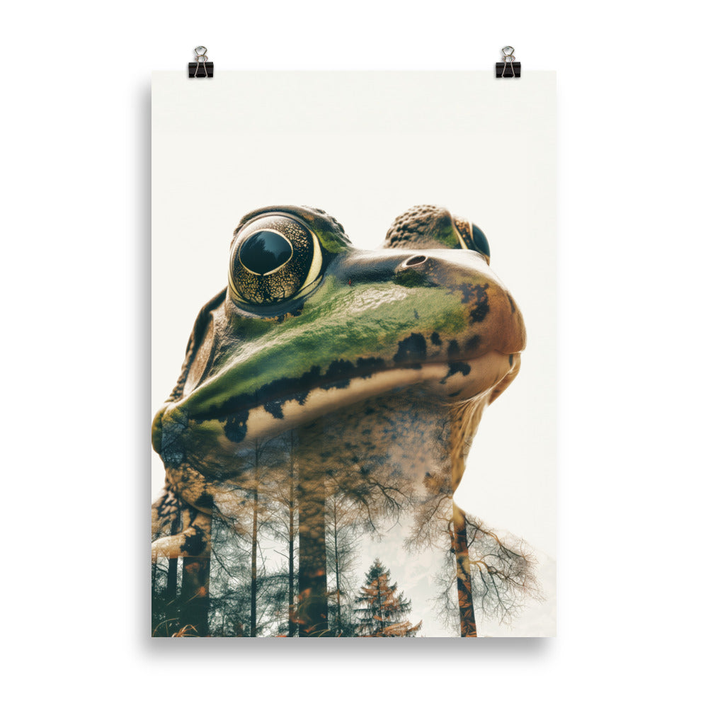 Double exposure frog