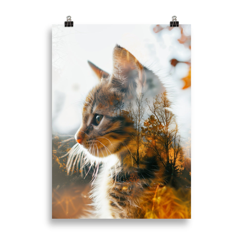 Double exposure kitten 1
