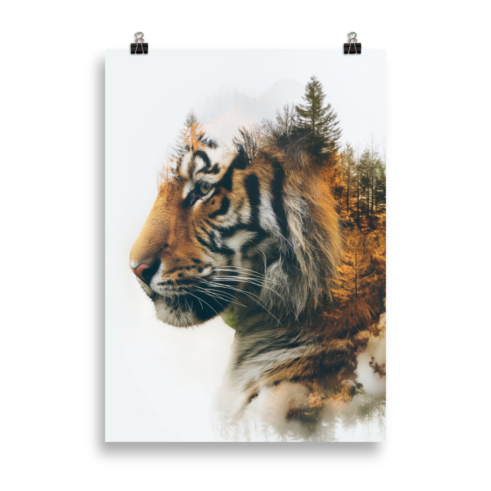 Double exposure tiger 1