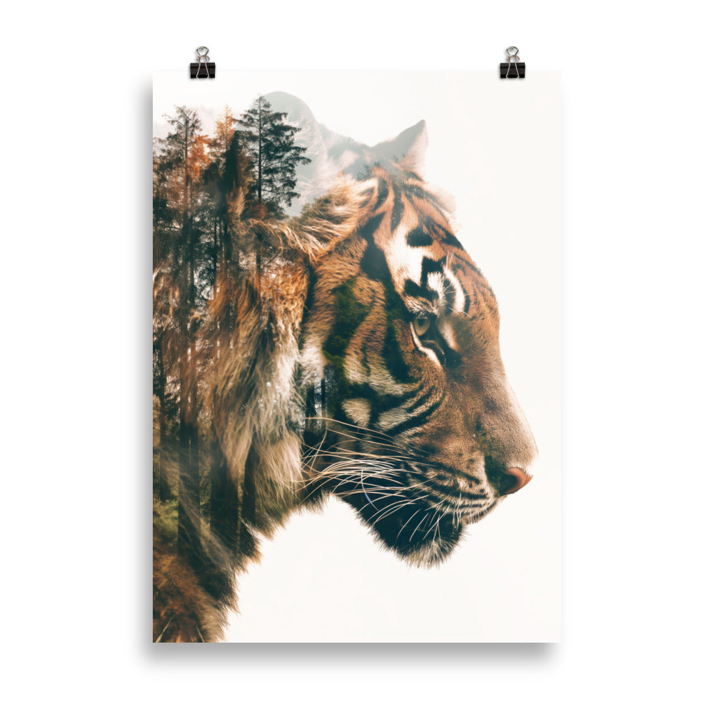 Double exposure tiger 2