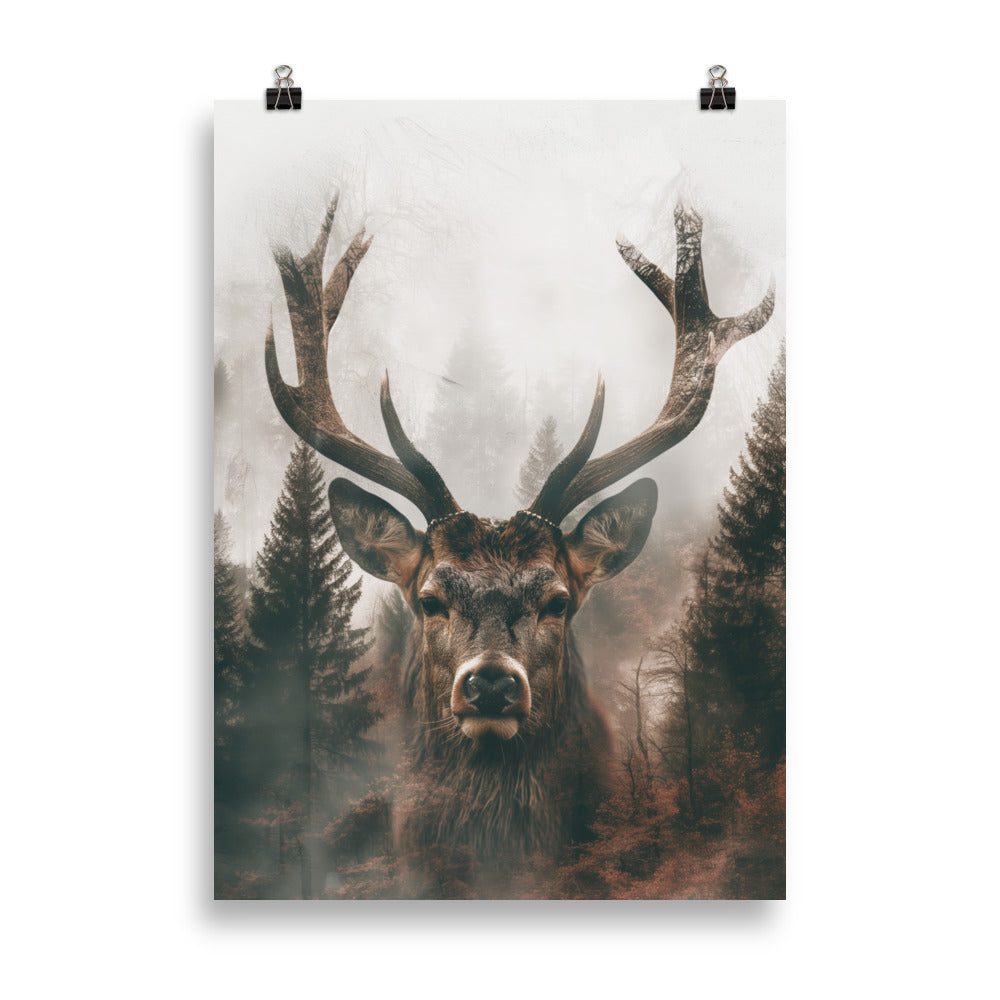 Double exposure deer 2