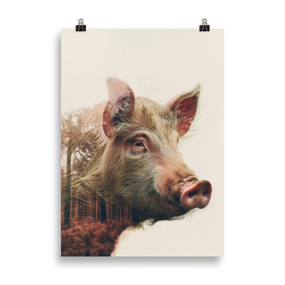 Double exposure pig 1