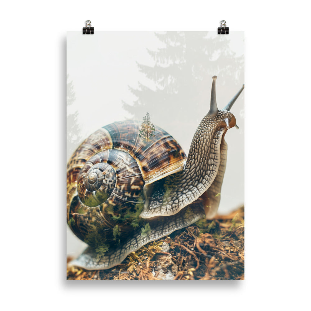 Double exposure snail