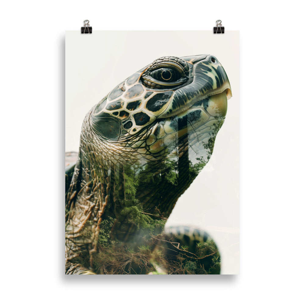 Double exposure turtle