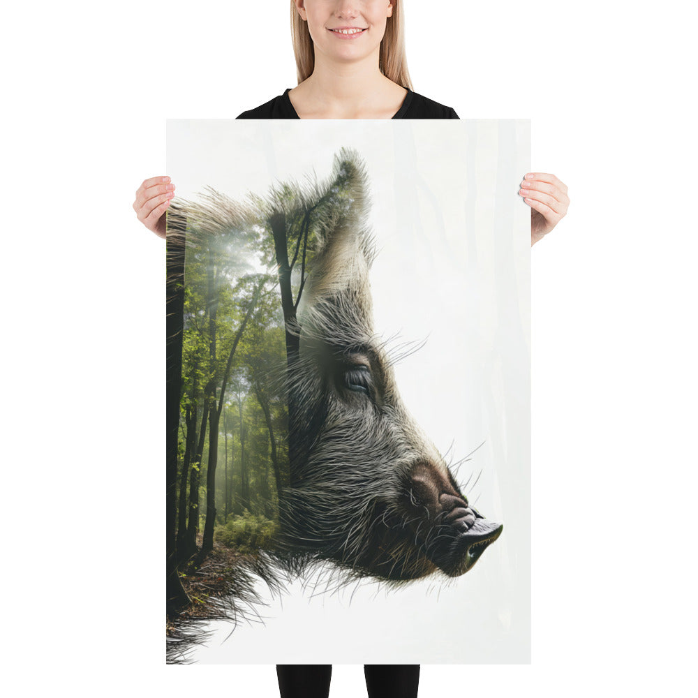 Sanglier double exposition