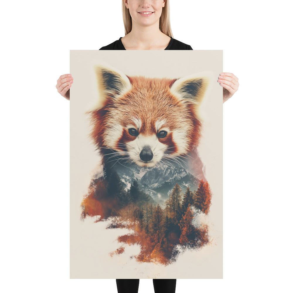 Doppelbelichtung roter Panda 2