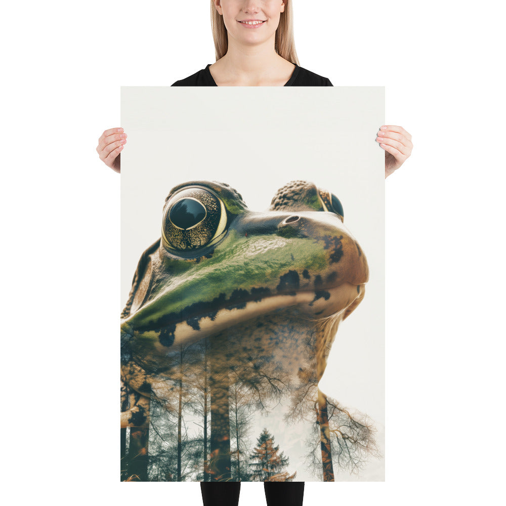 Double exposure frog