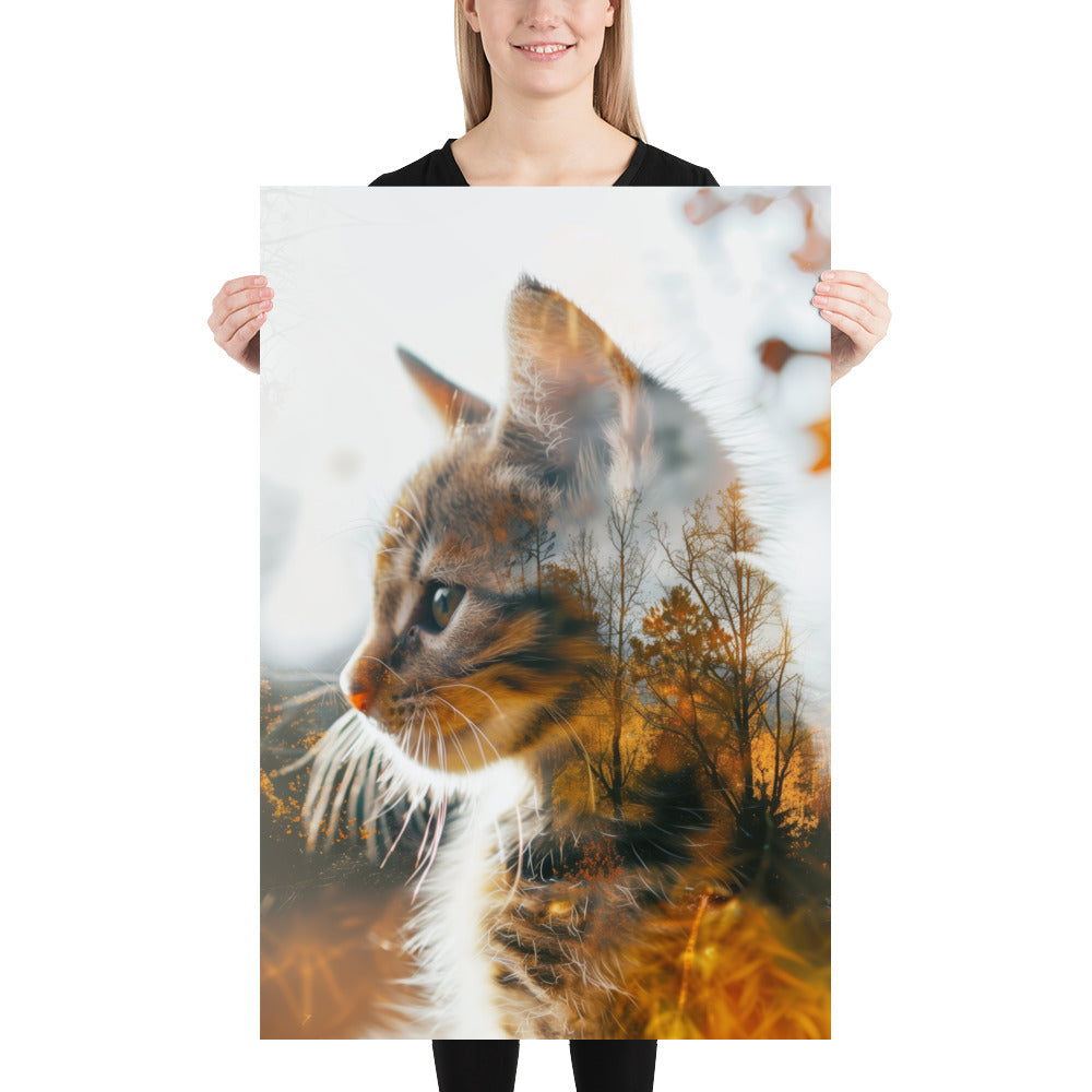 Double exposure kitten 1