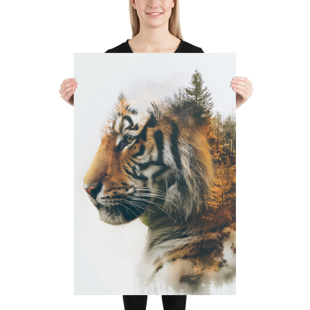 Double exposure tiger 1