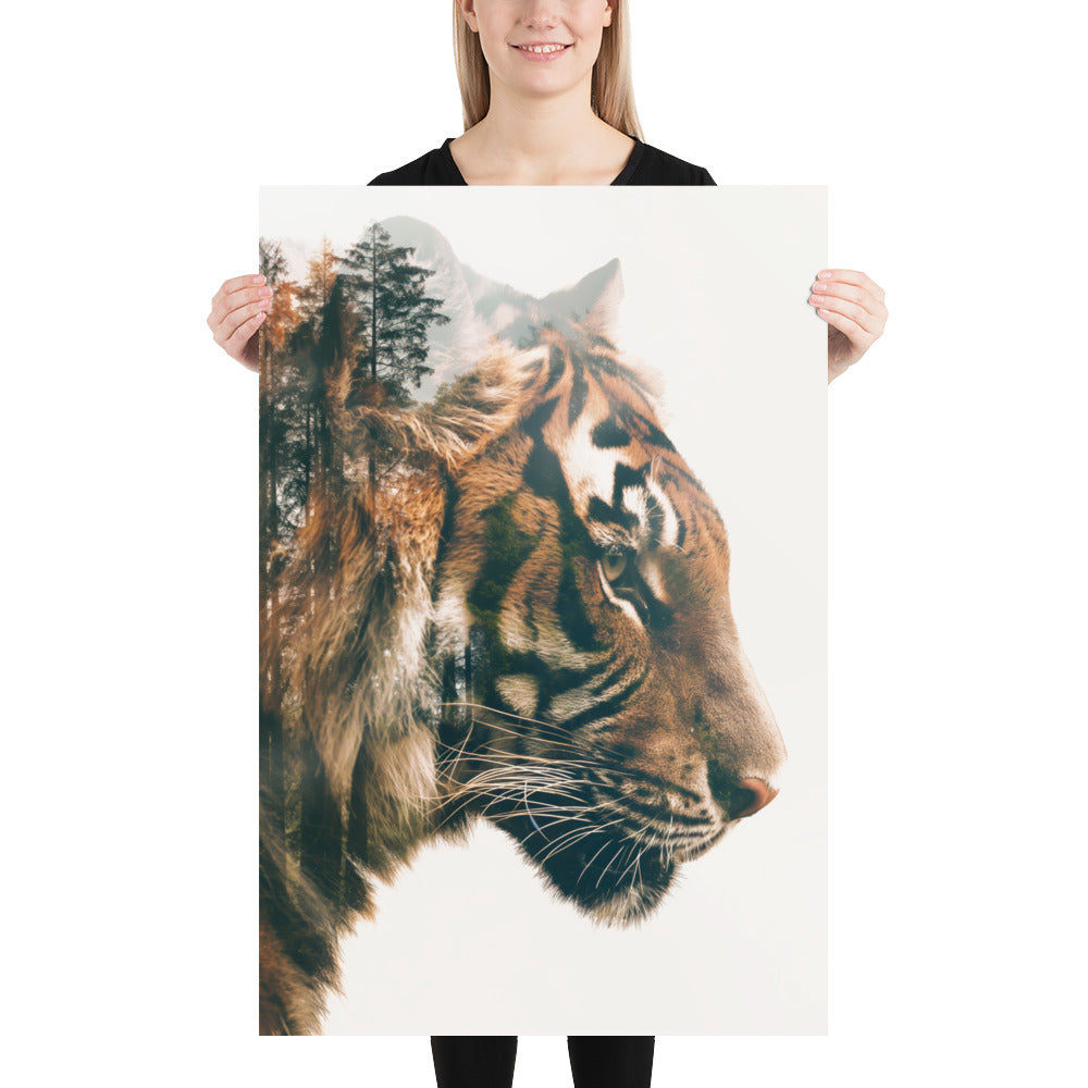 Double exposure tiger 2