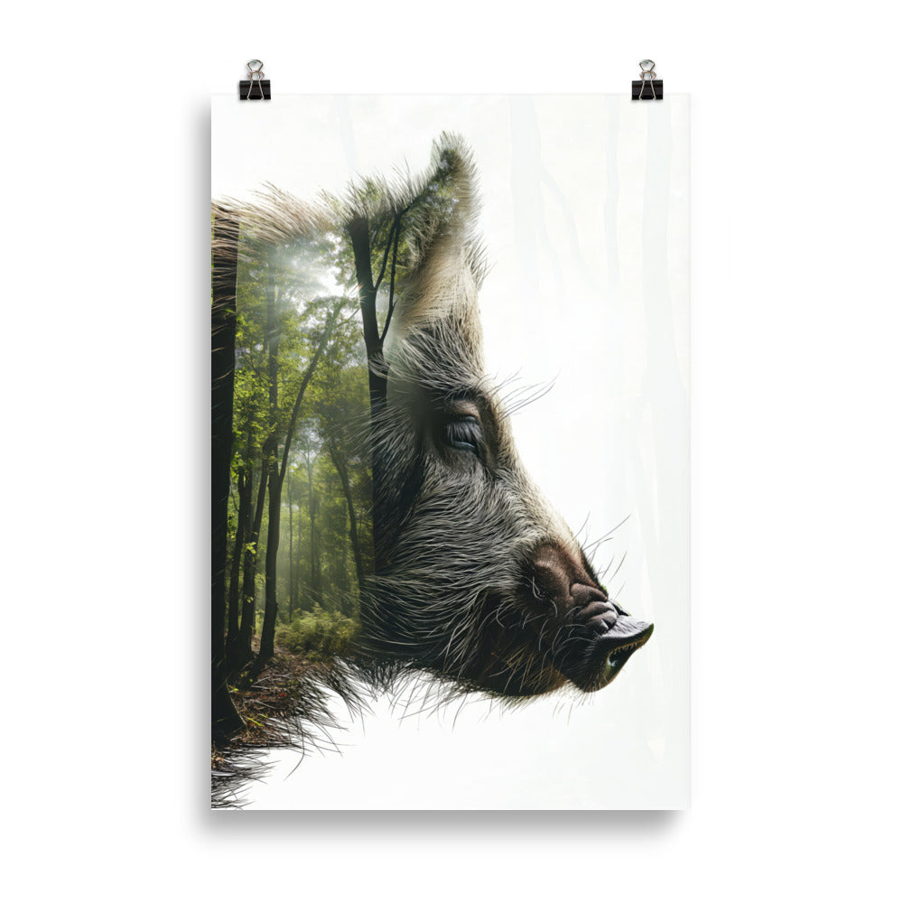 Sanglier double exposition