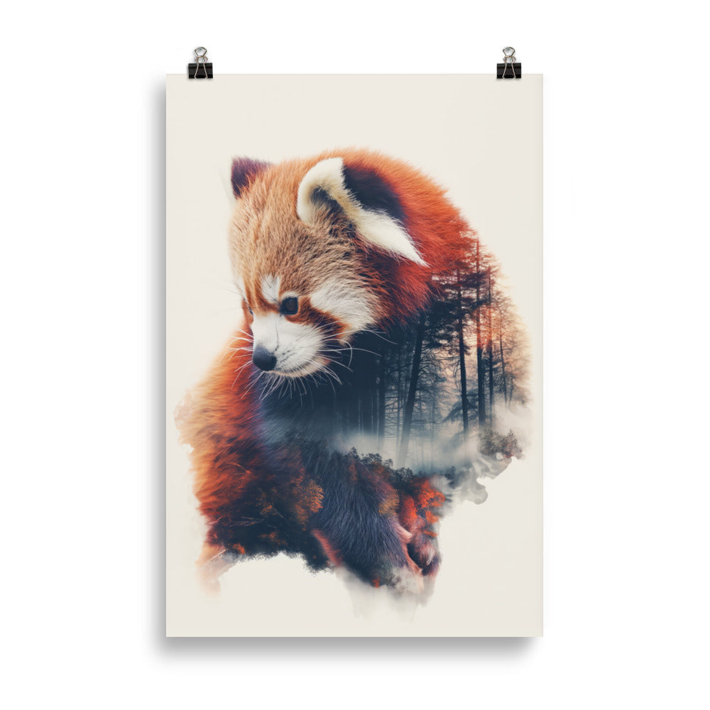 Panda roux double exposition 1