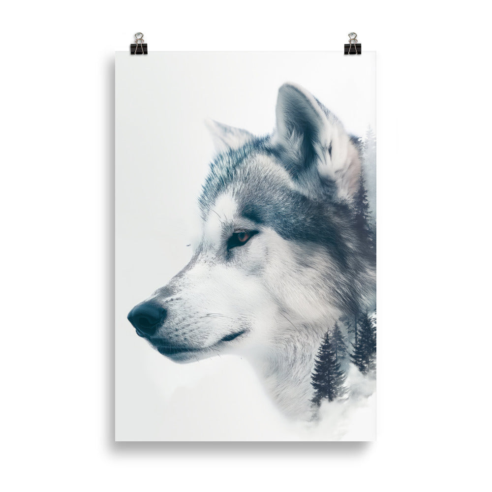 Husky double exposition