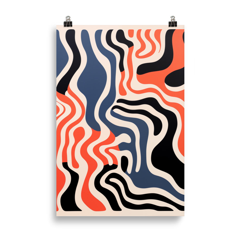 Vibrating wavy lines