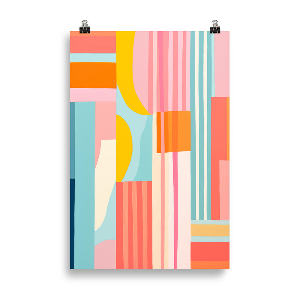 Geometric riot of colors